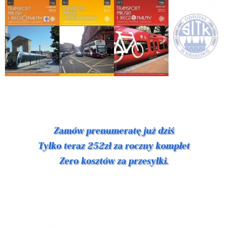Transport Miejski i Regionalny - prenumerata rocznika 2016